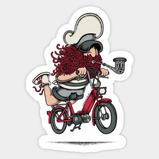 Moped Sailor Sticker